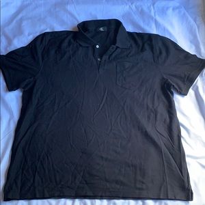 Black men’s collared shirt